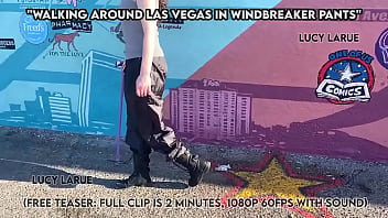 Walking around las vegas in windbreaker pants