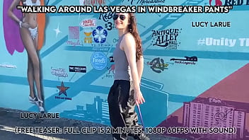 Walking around las vegas in windbreaker pants