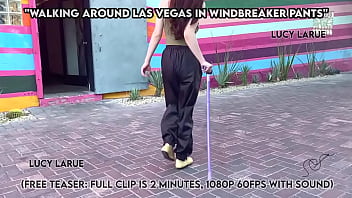 Walking around las vegas in windbreaker pants Walking around las vegas in windbreaker pants