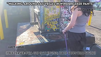 Walking around las vegas in windbreaker pants