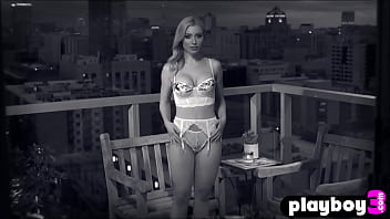 Busty girl exposed nice body after hot striptease