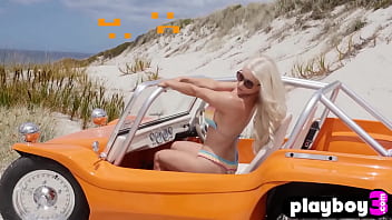 Busty girl exposed nice body after hot striptease