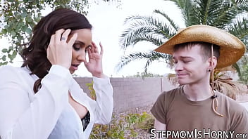 Latina cocksucker drilled by young man