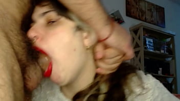 Rough blowjob and deepthroat after anal fucking with fingering and farting show