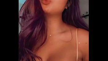 Busty teen self filming