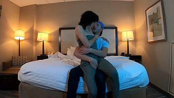 Really hot couple romantic kissing