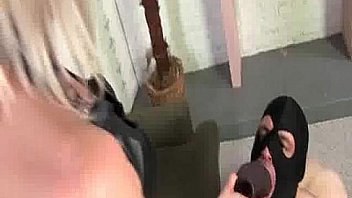 Making cuckold sucks dildo