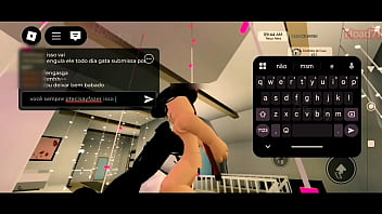 Gatinha chamou o seu mestre para satisfazer os desejos dele roblox