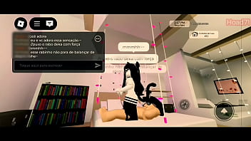 Gatinha chamou o seu mestre para satisfazer os desejos dele roblox