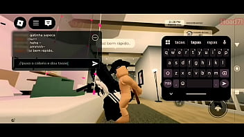 Gatinha chamou o seu mestre para satisfazer os desejos dele roblox