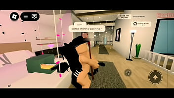 Gatinha chamou o seu mestre para satisfazer os desejos dele roblox