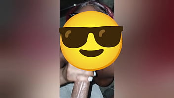 Darkchocolatebarbie sucks big dick and gets facial with a great city view