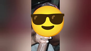 Darkchocolatebarbie sucks big dick and gets facial with a great city view