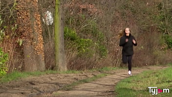 Sophie cute hard fucked by a coach