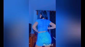 Blue shows us her pussy and big ass