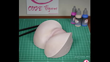 3d render of riley pornstar hip