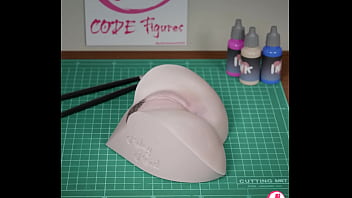 3d render of riley pornstar hip