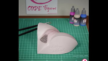 3d render of riley pornstar hip