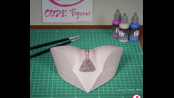 3d render of riley pornstar hip