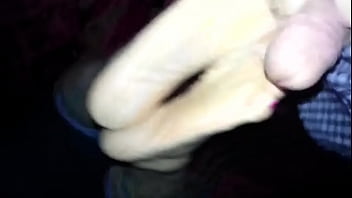Quick cum on soles
