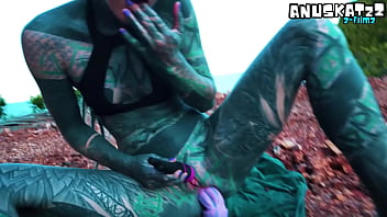 Dildo play outside my asshole to the point of pissing