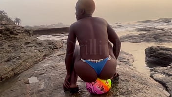 2 sexy ebony vixxxens head to the beach for some wild holiday fun then head to the club and find a married mans bbc to share