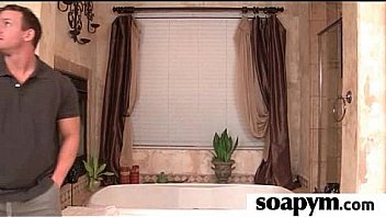 A very hot soapy massage and a hard fucking 6