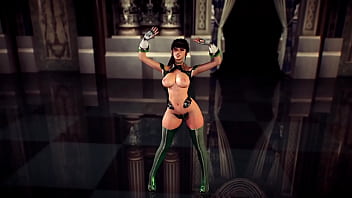 Beautiful buxom eve demonstrates a unique new appearance for loyal fans