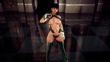 Beautiful buxom eve demonstrates a unique new appearance for loyal fans