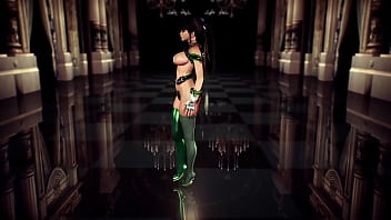 Beautiful buxom eve demonstrates a unique new appearance for loyal fans