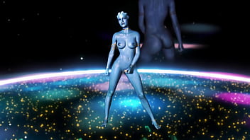 Youthful fit liara t'soni shakes her ass to music to seduce partner into sex