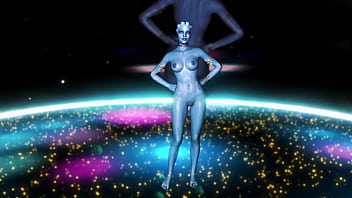 Youthful fit liara t'soni shakes her ass to music to seduce partner into sex