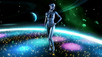 Youthful fit liara t'soni shakes her ass to music to seduce partner into sex