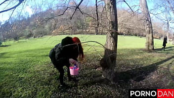 Mia trejsi’s bubble butt takes double dick delight in easter orgy