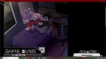 O garoto ta tentando não ser chupado