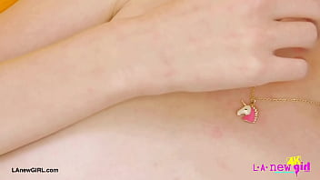 Elegant blonde standout naked close up