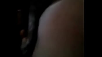 Black beauty getting all wet