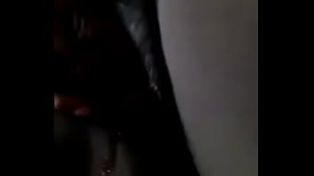 Black beauty getting all wet