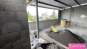 Sneaky sex with daddy on a construction site big ass pov