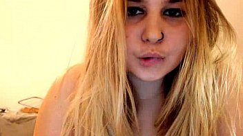 Cute teen with massive tits teases on cam