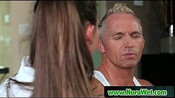 Nuru slippery massage with happy ending 27