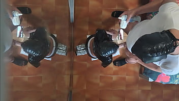 Preview milf in sexy clothes stockings and high heels fucked in the mouth and doggy style with repeated orgasms