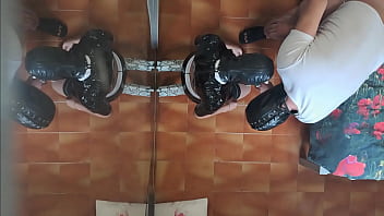 Preview milf in sexy clothes stockings and high heels fucked in the mouth and doggy style with repeated orgasms