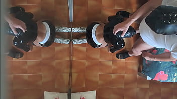 Preview milf in sexy clothes stockings and high heels fucked in the mouth and doggy style with repeated orgasms