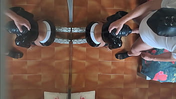 Preview milf in sexy clothes stockings and high heels fucked in the mouth and doggy style with repeated orgasms