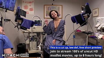 Freshman gets mandatory hitachi orgasm from doctor tampa rebel wyatt