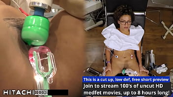 Freshman gets mandatory hitachi orgasm from doctor tampa rebel wyatt