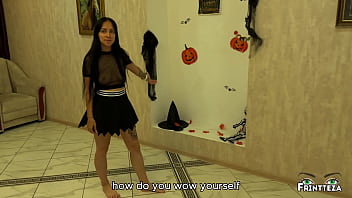 Stepdaughter riding on stepfather