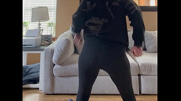 Cumbitch21 dancing around living room shows ass