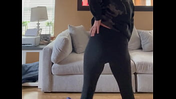 Cumbitch21 dancing around living room shows ass